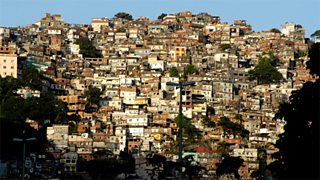Rocinha, one of the largest favelas in Rio de Janeiro, Brazil