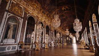Photograph of the Hall of Mirrors in the Palace of Versailles