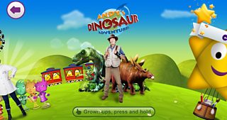 Online dinosaur game for kids, play Andy's Dinosaur Adventures