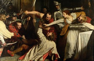 A painting of the murder of David Riccio   