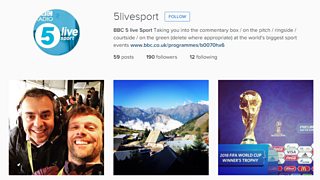 Join 5 live Sport on Instagram