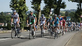 Cyclists in the Tour de France