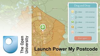Build your own power grid with the OU's Power my Postcode interactive tool