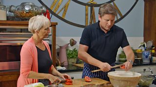 English Apricot And Almond Bake Recipe Bbc Food