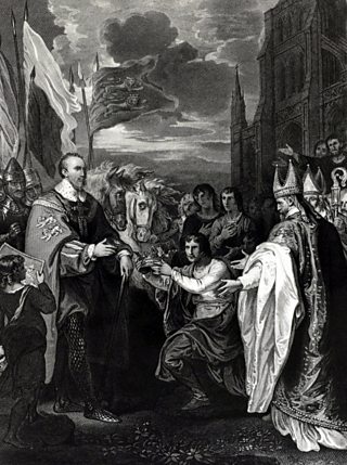 Illustration of the coronation of King William I