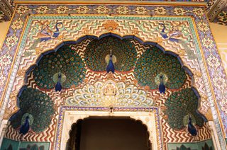 Peacock Gate at City Palace, Jaipur, India