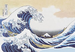  Under the Wave off Kanagawa, aka The Great Wave, Katsushika Hokusai, 1830-32, woodblock print
 