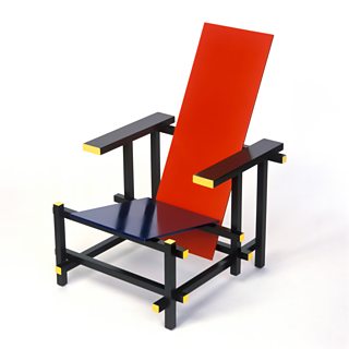 Red-Blue Chair, Gerrit Rietveld, 1917, wood, c1923-25, Picture Partners / Alamy Stock Photo