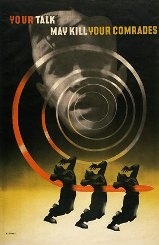 Your Talk May Kill Your Comrades, Abram Games, 1942, poster