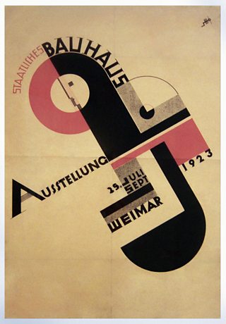 Bauhaus Exhibition Poster, Joost Schmidt, 1923