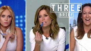 Watch this leaked footage of news anchors fighting over clothes - BBC Three