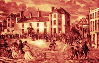 Chartists march on Newport to release fellow Chartists who had been taken prisoner in the Westgate Hotel