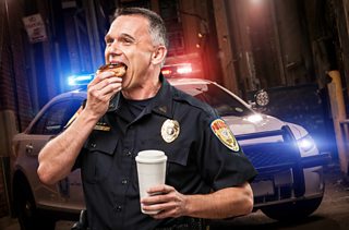 donuts cops jokes cartoons