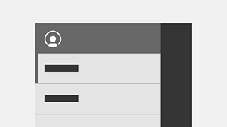 Side drawer menu in Design Patterns