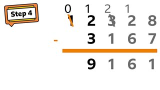 Subtract more than 4-digit numbers - Maths - Learning with BBC Bitesize ...
