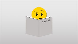 An emoji looking inquisitively at the Megapedia