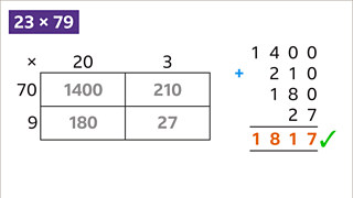 Learn how to multiply using the area method – KS3 Maths – BBC Bitesize ...