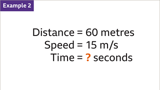 How to calculate speed, distance and time using a bar model - BBC Bitesize