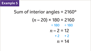 Polygons - sum of interior angles - KS3 Maths - BBC Bitesize