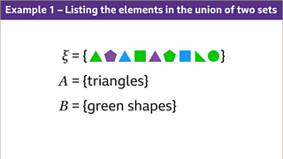 Union Of Two Sets - KS3 Maths - BBC Bitesize