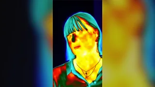 Thermal image of Victoria Gill showing a cold nose