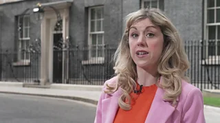 Jenny outside Downing Street