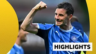 Padraig Amond celebrates