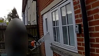 Watch: Sleeping class A dealer's home raided with chainsaw