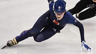 Winter Olympics - Bbc One Day 4: Christie In Women's 500m Speed Skating