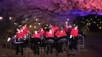 A performance in Clearwell Caves