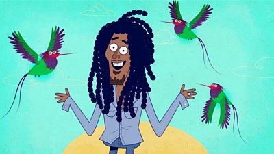 Bob Marley and three little birds