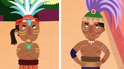 Two Maya players looking angry