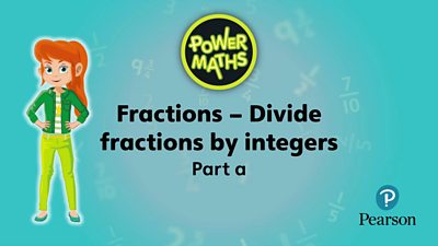 How to divide a simple fraction into two equal parts.