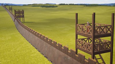 Bitesize animation on the Roman invasion of Scotland and building of the Antonine Wall.