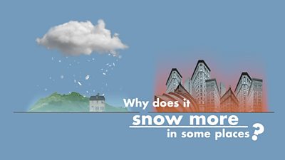 Why does it snow more in some places?