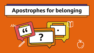 Apostrophes for belonging