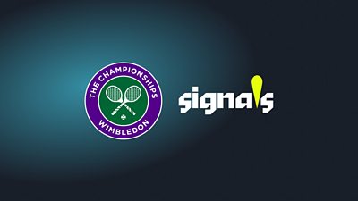 The logos of the Wimbledon championships and SIGNALS.
