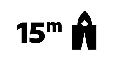 15 million written in black text on a white background next to an icon of a figure wearing a traitors cloak