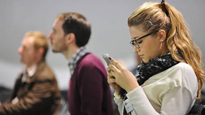 Girl using her phone