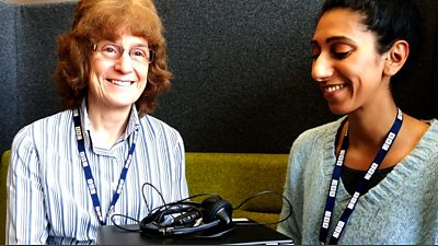 Image of Pauline Smith (left), Academy IT coordinator based at the Mailbox, 91ȱ Birmingham.