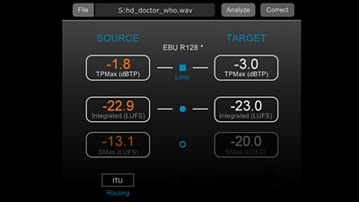 Doctor Who loudness measurement