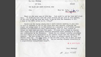 Typewritten internal memo, transcribed in article.