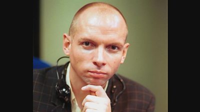 Nigel Wrench, Presenter, Out this Week, pictured in 1994.