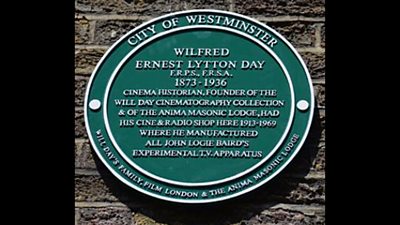 Plaque at 19 Lisle Street
