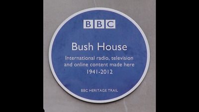 Bush House plaque