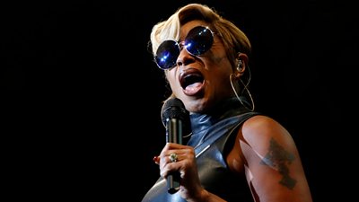 Mary J Blige on stage at 1Xtra Live 2014