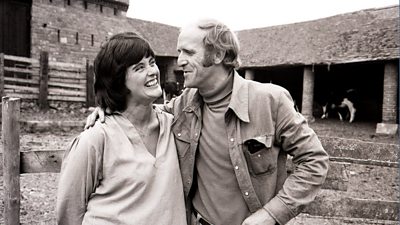 Patricia Gallimore as Pat Archer with the late Colin Skipp as Tony Archer, 1975 