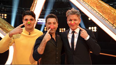 Luciano and Gino D'Acampo with Gordon Ramsay