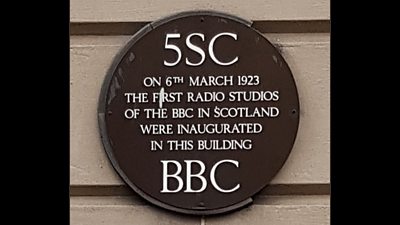BBC Scotland plaque