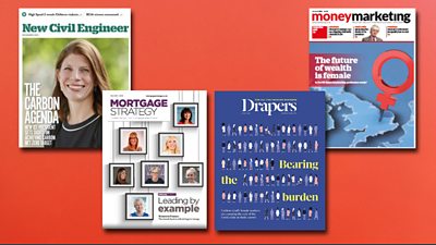 Front covers from Drapers, Mortgage Strategy, Money Marketing and New Civil Engineer